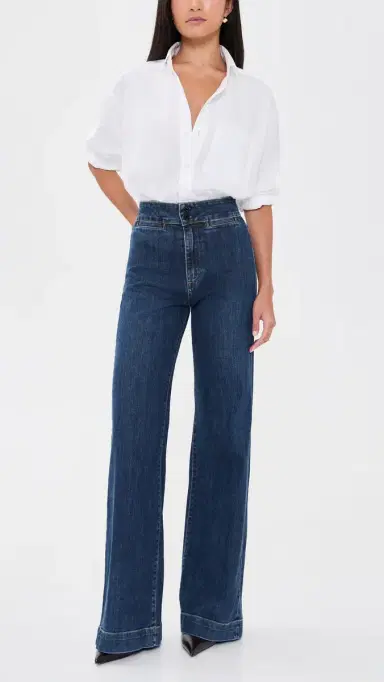 Askk NY Brighton Wide Leg Jeans Dark Stone 26 | Thumbnail 5