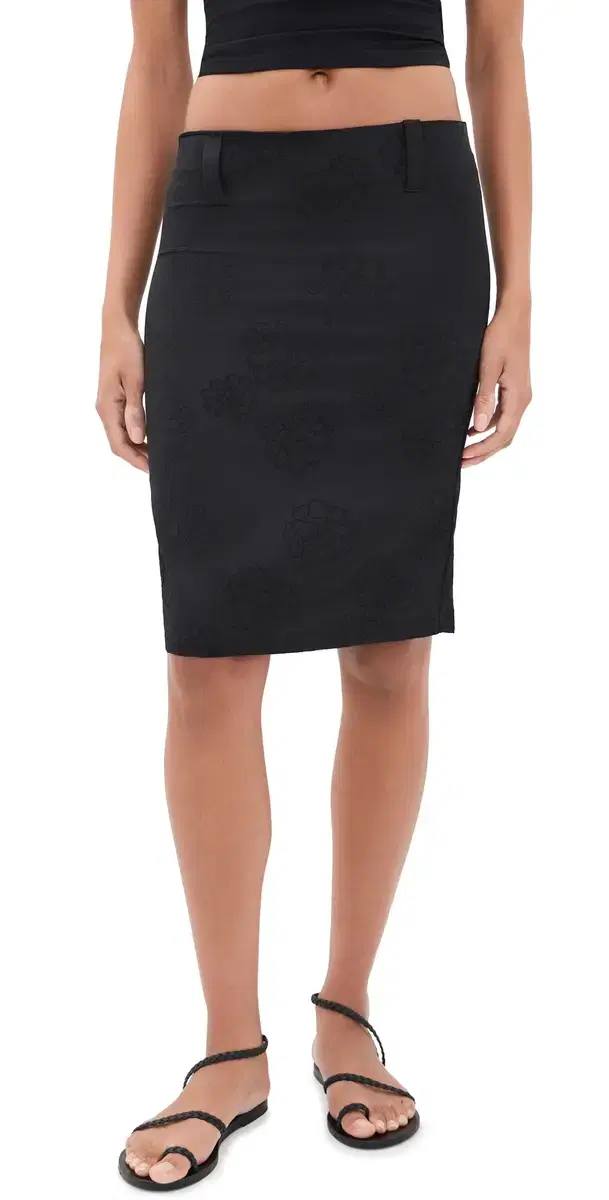 LIONESS Play On Midi Skirt Noir