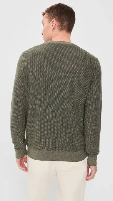 Vince Geo Jacquard Crew Neck Sweater Midnight Garden/River and | Thumbnail 3 Vince Geo Jacquard Crew Neck Sweater Midnight Garden/River and | Thumbnail 3