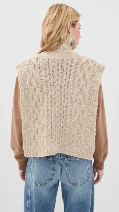 Isabel Marant Kara Cable Knit Scarf | Thumbnail 4 Isabel Marant Kara Cable Knit Scarf | Thumbnail 4