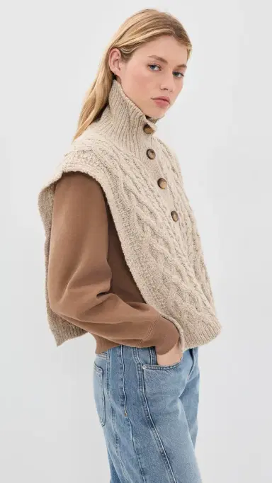 Isabel Marant Kara Cable Knit Scarf | Thumbnail 5 Isabel Marant Kara Cable Knit Scarf | Thumbnail 5