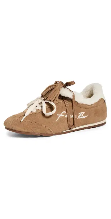 FARM Rio Farm Sherpa Sneakerinas Sand | Thumbnail 1