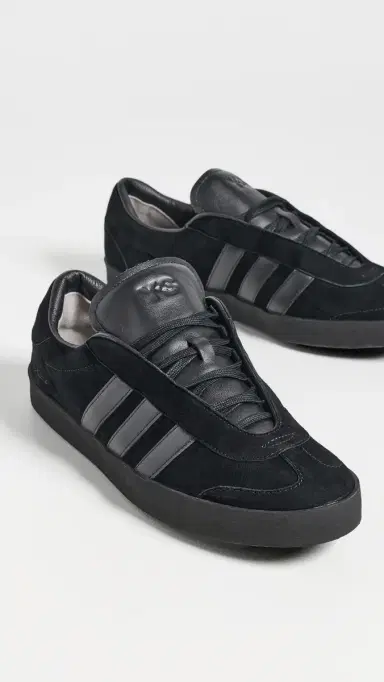 Y-3 Suede Gazelle Sneakers Black/Black/Black | Thumbnail 4