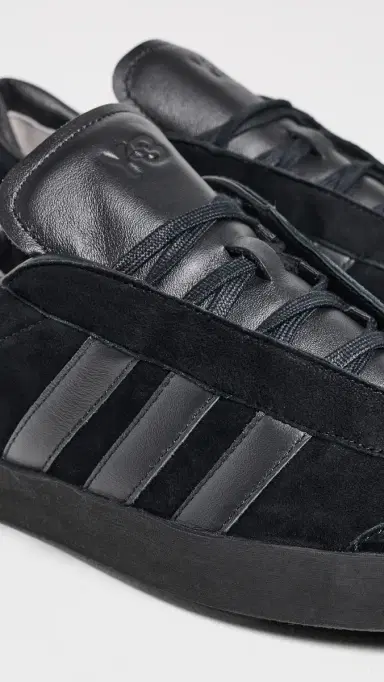 Y-3 Suede Gazelle Sneakers Black/Black/Black | Thumbnail 5