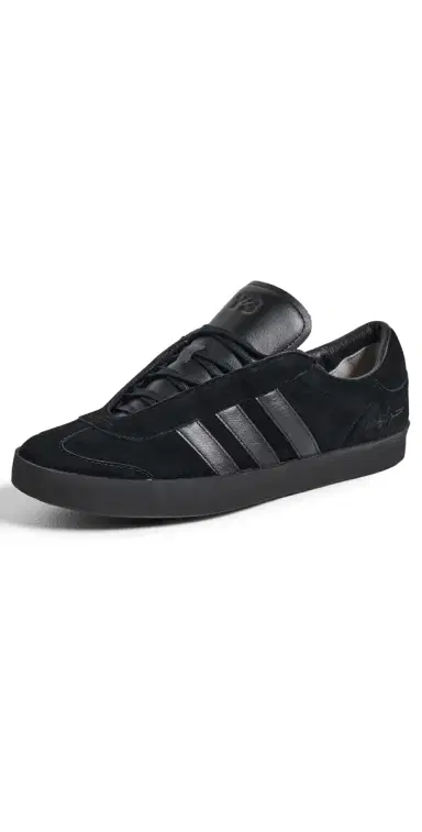 Y-3 Suede Gazelle Sneakers Black/Black/Black | Thumbnail 1