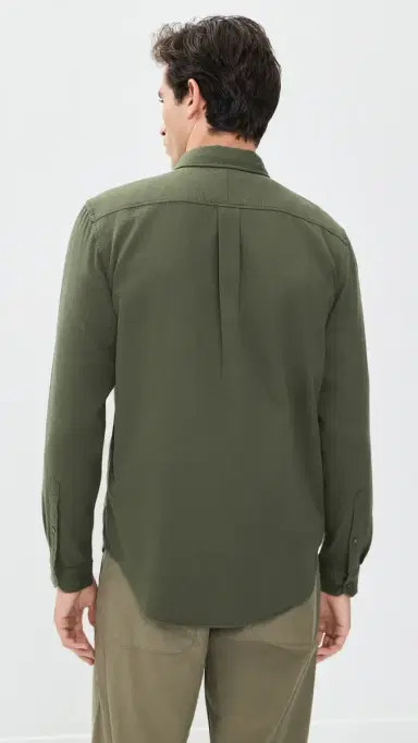 Closed Basic Shirt Dark Olive Green XL | Thumbnail 3