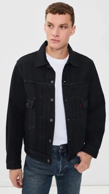 Levi's Type 2 Trucker Jacket Black Od elv Trk | Thumbnail 2