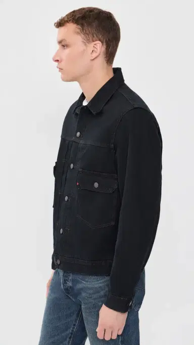 Levi's Type 2 Trucker Jacket Black Od elv Trk | Thumbnail 4