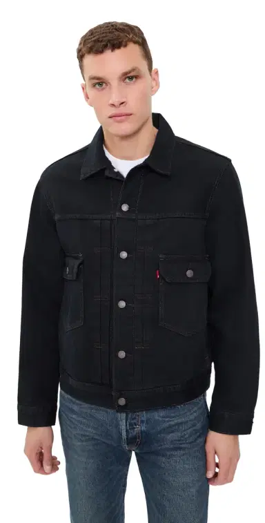 Levi's Type 2 Trucker Jacket Black Od elv Trk | Thumbnail 1