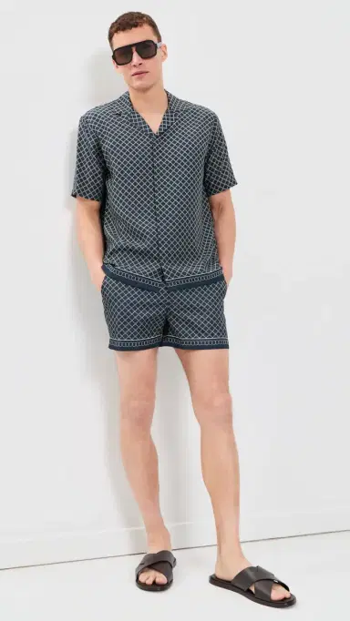 Orlebar Brown Maitan Tessoro Collared Shirt Night Iris | Thumbnail 5 Orlebar Brown Maitan Tessoro Collared Shirt Night Iris | Thumbnail 5