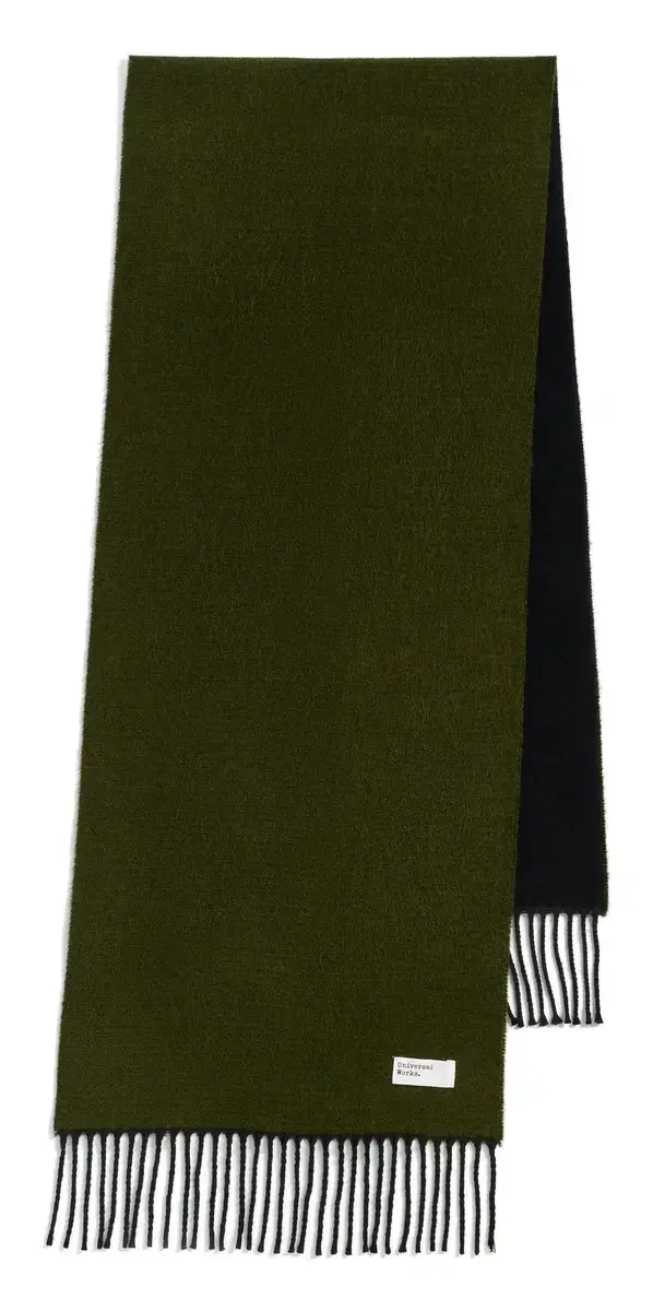 Double Sided Scarf Green/Black One Size