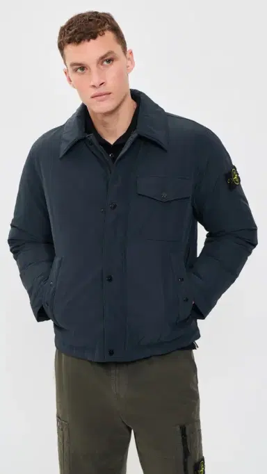 Stone Island Down Coach Jacket Navy Blue | Thumbnail 2