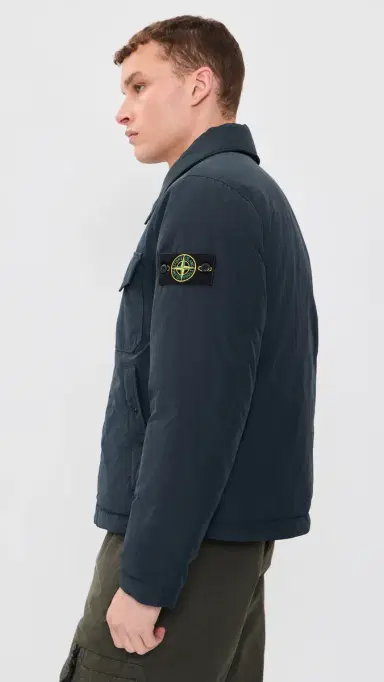 Stone Island Down Coach Jacket Navy Blue | Thumbnail 4