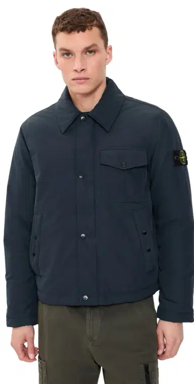 Stone Island Down Coach Jacket Navy Blue | Thumbnail 1