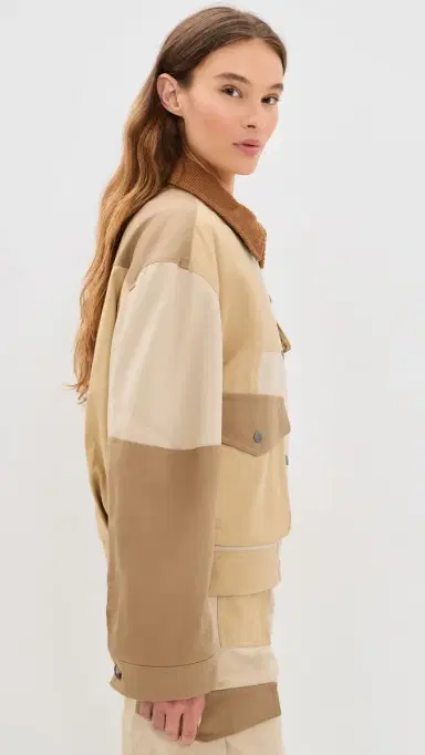 ISABEL MARANT ÉTOILE Risla Bomber Jacket Beige | Thumbnail 4