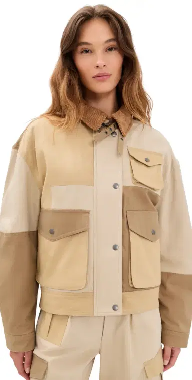 ISABEL MARANT ÉTOILE Risla Bomber Jacket Beige | Thumbnail 1
