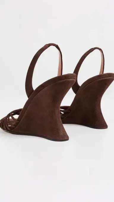 Aquazzura Serenity Suede Wedges 95mm Espresso 37 | Thumbnail 5