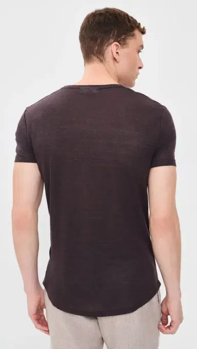 Orlebar Brown inen Tee Espresso | Thumbnail 3 Orlebar Brown inen Tee Espresso | Thumbnail 3