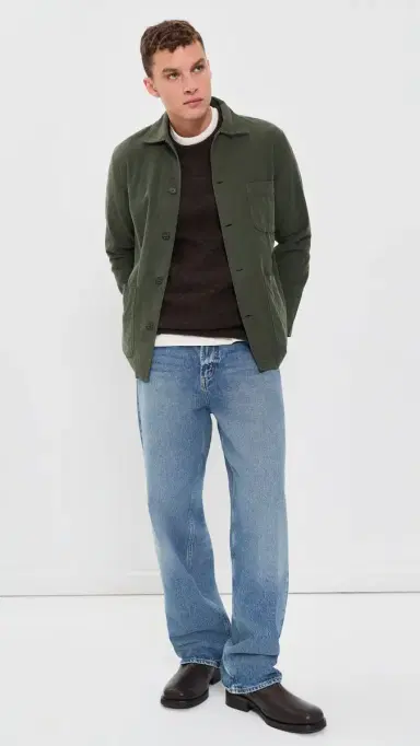 UNIVERSAL WORKS Bakers Fine Cord Jacket Olive | Thumbnail 5 UNIVERSAL WORKS Bakers Fine Cord Jacket Olive | Thumbnail 5