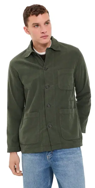 UNIVERSAL WORKS Bakers Fine Cord Jacket Olive | Thumbnail 1 UNIVERSAL WORKS Bakers Fine Cord Jacket Olive | Thumbnail 1