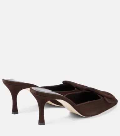 Manolo Blahnik Maysale 70 suede mules | Thumbnail 2
