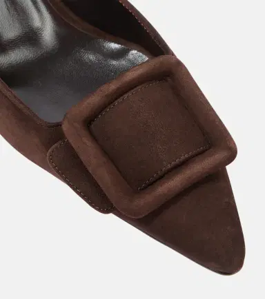 Manolo Blahnik Maysale 70 suede mules | Thumbnail 4