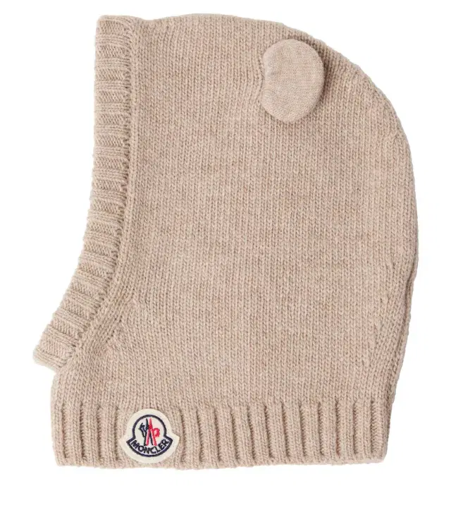 Moncler Enfant Baby virgin wool and cashmere balaclava