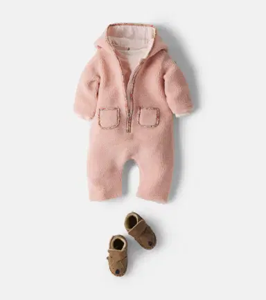 Moncler Enfant Baby hooded teddy onesie | Thumbnail 4