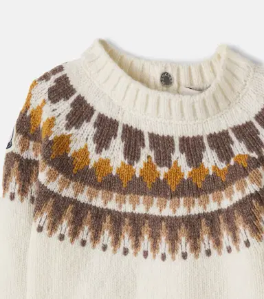 Moncler Enfant Baby jacquard wool and cashmere sweater | Thumbnail 2