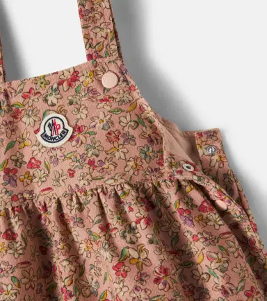 Moncler Enfant Baby floral cotton corduroy dress | Thumbnail 3