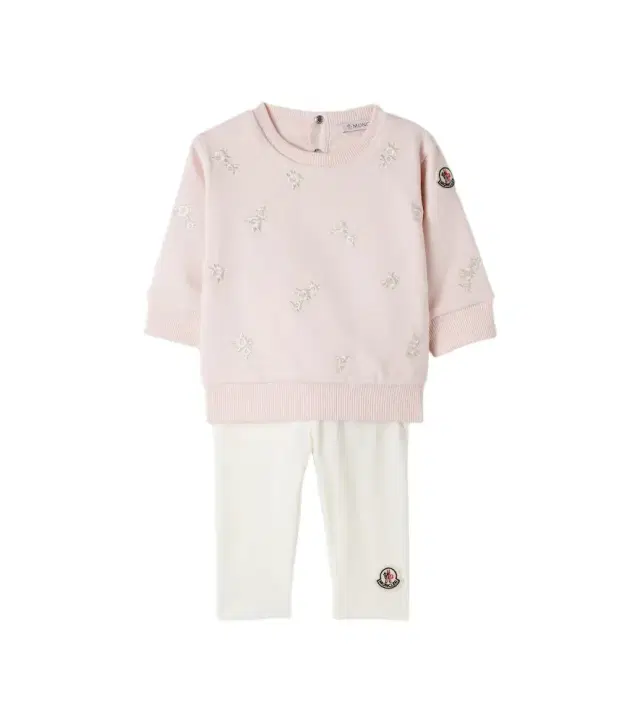 Moncler Enfant Baby embroidered cotton-blend sweatshirt and pants