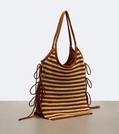 Miu Miu Ivy crochet striped shopper | Thumbnail 2 Miu Miu Ivy crochet striped shopper | Thumbnail 2