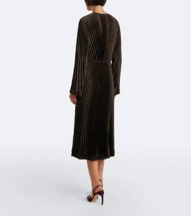 Vince Pleated midi dress | Thumbnail 3