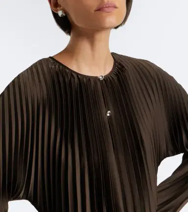 Vince Pleated midi dress | Thumbnail 4