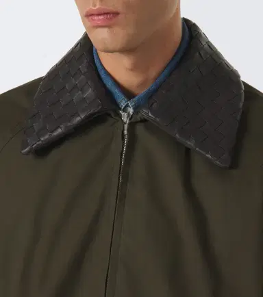 Bottega Veneta Intrecciato cotton twill blouson jacket | Thumbnail 4 Bottega Veneta Intrecciato cotton twill blouson jacket | Thumbnail 4