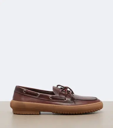 Miu Miu Leather boat shoes | Thumbnail 4
