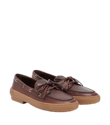 Miu Miu Leather boat shoes | Thumbnail 1