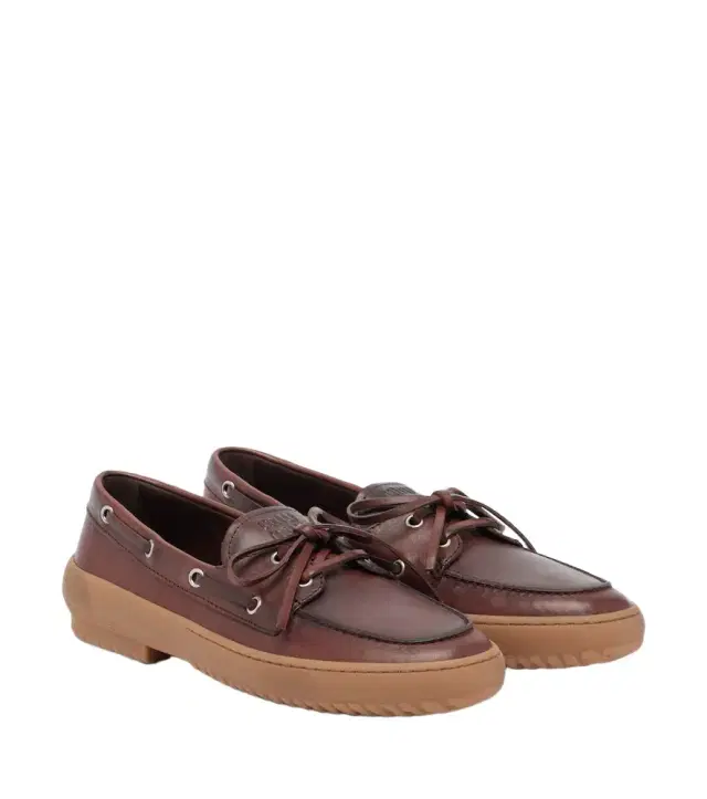 Miu Miu Leather boat shoes