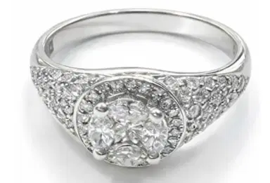 Wish Fine Jewelry 1.07ct Diamond 18K Gold Illusion Statement Ring | Thumbnail 1