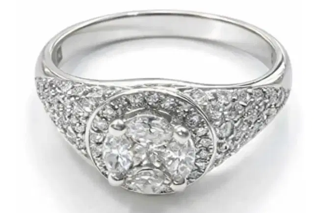 Wish Fine Jewelry 1.07ct Diamond 18K Gold Illusion Statement Ring