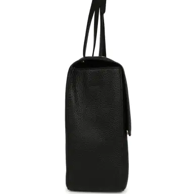 Chanel Chanel Maxi "Souplissimo" Large Flap Bag Black Grained Calfskin Gold Hardware | Thumbnail 3