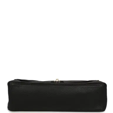 Chanel Chanel Maxi "Souplissimo" Large Flap Bag Black Grained Calfskin Gold Hardware | Thumbnail 6