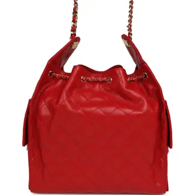 Chanel Chanel Medium 25 Hobo Bag Dark Red Caviar Gold Hardware | Thumbnail 4