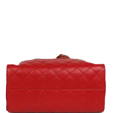 Chanel Chanel Medium 25 Hobo Bag Dark Red Caviar Gold Hardware | Thumbnail 6