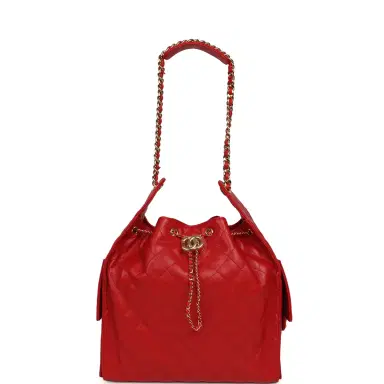 Chanel Chanel Medium 25 Hobo Bag Dark Red Caviar Gold Hardware | Thumbnail 7
