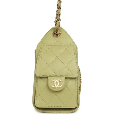 Chanel Chanel Mini 25 Hobo Bag Green Caviar Gold Hardware | Thumbnail 3