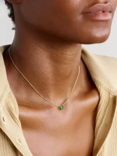 SHAY 18-karat Gold Emerald Necklace | Thumbnail 2 SHAY 18-karat Gold Emerald Necklace | Thumbnail 2