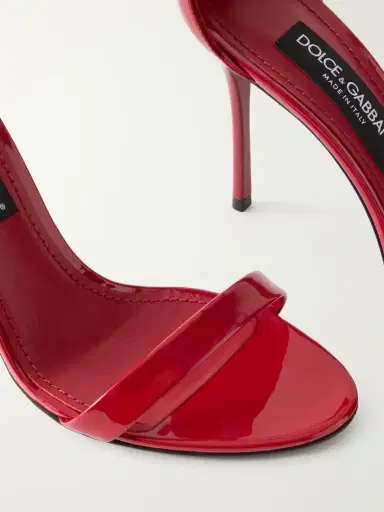 Dolce & Gabbana Logo-detailed Patent-leather Sandals | Thumbnail 5