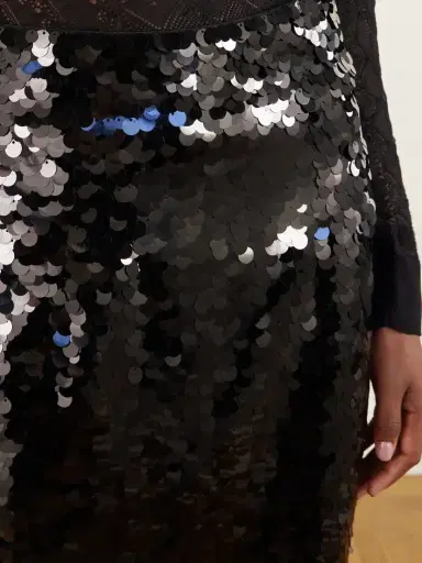 Dolce & Gabbana Sequin-embellished Tulle Midi Skirt | Thumbnail 4