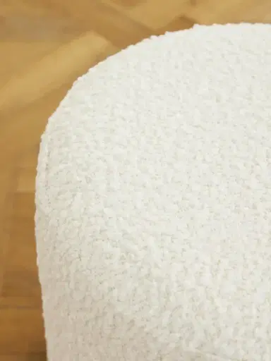 SIX THE RESIDENCE Fringed Bouclé Pouf | Thumbnail 4